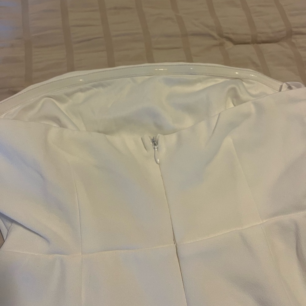 Hello Molly Asymmetrical White Dress - Picture 4 of 5
